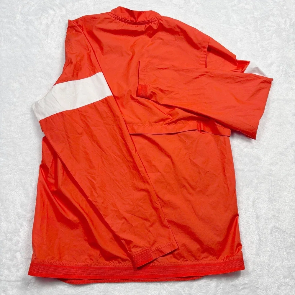 Nike Clemson Tigers On-Field 1/2 Zip Windbreaker Men M Orange Coach Vented Blade